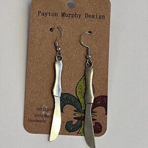 Knives Out: whimsical little knife earrings